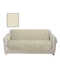 Maguari Printed Textured 5 Seater Sofa Cover Beige