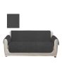 Maguari Printed Textured 5 Seater Sofa Cover Dark Grey