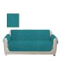 Maguari Printed Textured 5 Seater Sofa Cover Sea Green