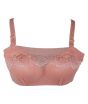 iShopping - Purple Bag Fancy Lace Covered Padded Wireless Bra Pink (0011)