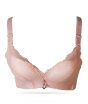 iShopping - Purple Bag Fancy Soft Padded Wireless Bra Pink (0056)