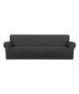 Rainbow Linen Jersey Sofa Cover 1 Seater Dark Gray