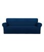 Rainbow Linen Jersey Sofa Cover 2 Seater Navy Blue