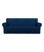 Rainbow Linen Jersey Sofa Cover 3 Seater Navy Blue