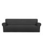 Rainbow Linen Jersey Sofa Cover 5 Seater Dark Gray