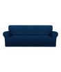 Rainbow Linen Jersey Sofa Cover 6 Seater Navy Blue