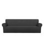 Rainbow Linen Jersey Sofa Cover 7 Seater Dark Gray