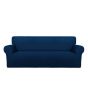 Rainbow Linen Jersey Sofa Cover 7 Seater Navy Blue