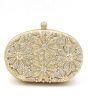 Rangoon Flower Fancy Clutch For Women Golden