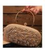 Rangoon Shimmery Fancy Clutch For Women Golden