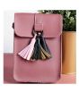 Rangoon Tassels Mobile Bag For Women Pink