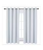 Sajid Zaib Velvet Jacquard Curtains 2 Pcs Grayish White