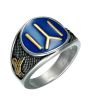 iShopping - Scenic Accessories Eartugul Oriented Kayi Men Ring Blue