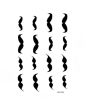 Scenic Accessories Mustache Waterproof Tattoos Sticker Black