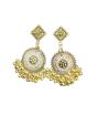 iShopping - Shaz Jewels Round Jhumka Rust Golden