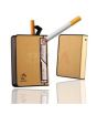 iShopping - Shop Zone Cigarette Case Re- Chargeable With Lighter Golden