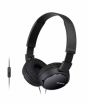 iShopping - Sony Wired On-Ear Headphones With Microphone Black (Mdr-ZX110AP)