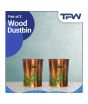 iShopping - TPWfamily Wood Style Dustbin Pack Of 2