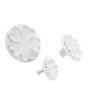 iShopping - Premier Home Stainless Steel Flower Cutter Pack Of 3 - White (806472)