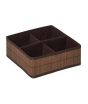 iShopping - Premier Home Kanky 4 Sections Storage Box - Dark Brown (1901486)