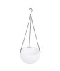 iShopping - VIP Deals Hanging Flower Pot Plastic With Hanging Chain - White