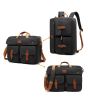 iShopping - CoolBell 17.3" Backpack & Messenger Laptop Bag Black (CB-5606) - Canvas Material