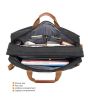 iShopping - CoolBell 17.3" Backpack & Messenger Laptop Bag Black (CB-5606) - Canvas Material