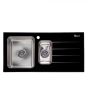 iShopping - Xpert Glass Top Sink (S61BL)