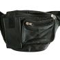 iShopping - The Emart Zipper Pockets Waist Bag Black