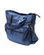 Shopya Multi Pocket Polyester Tote Shoulder Bag For Women Blue