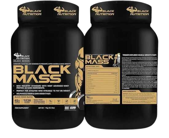 Black Nutrition Mass Gainer Supplements 30 Servings 1kg