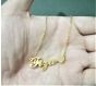 King Fiza Name Gold Platted Necklace